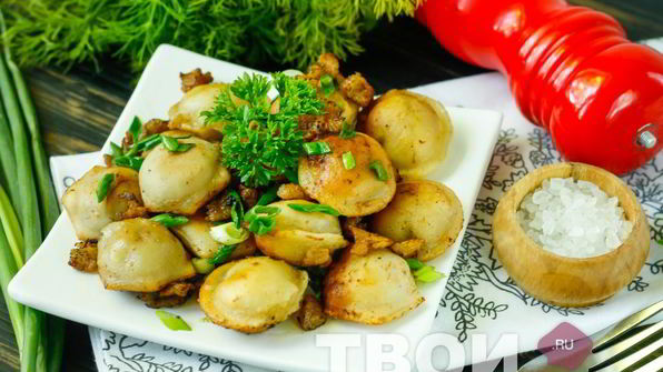 жареные пельмени