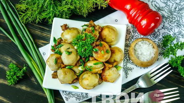 жареные пельмени