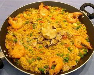 Испанская паэлья креветочная