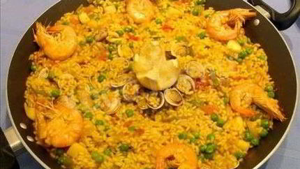 Испанская паэлья креветочная