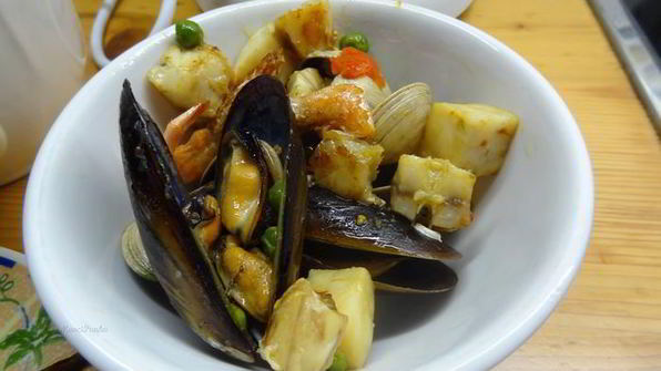 испанская паэлья с морепродуктами