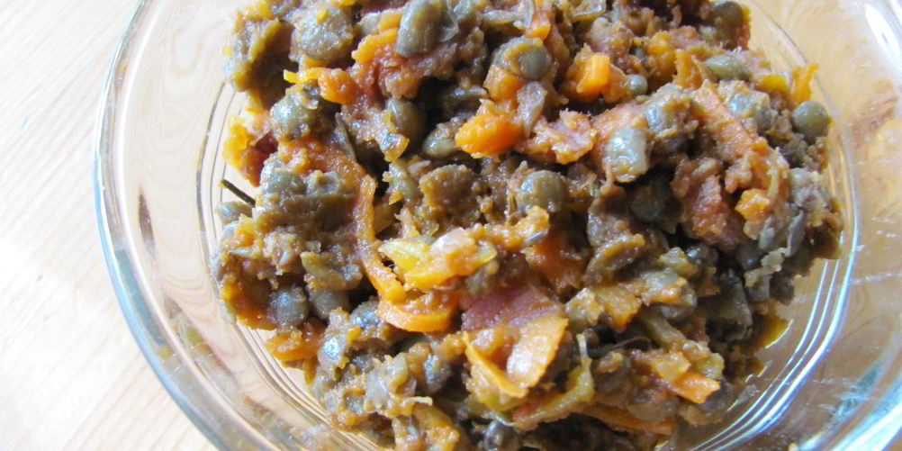 Рецепт овощного плова из чечевицы