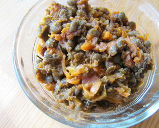 Овощной плов из чечевицы