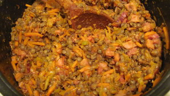 овощной плов из чечевицы