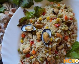 Паэлья с мидиями