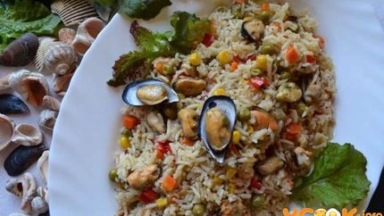 Паэлья с мидиями