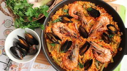 Паэлья с морепродуктами