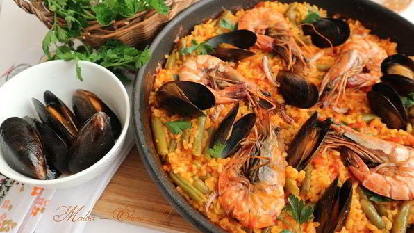 паэлья с морепродуктами
