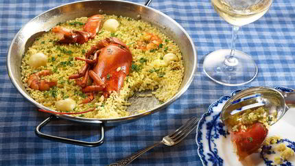 Паэлья с омаром