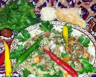 Пилав из баранины в мультиварке