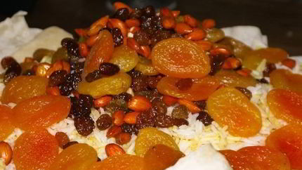 Плов азербайджанский с сухофруктами