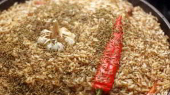 плов из баранины с нутом