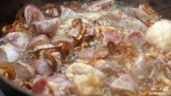 плов из бурого риса со свининой