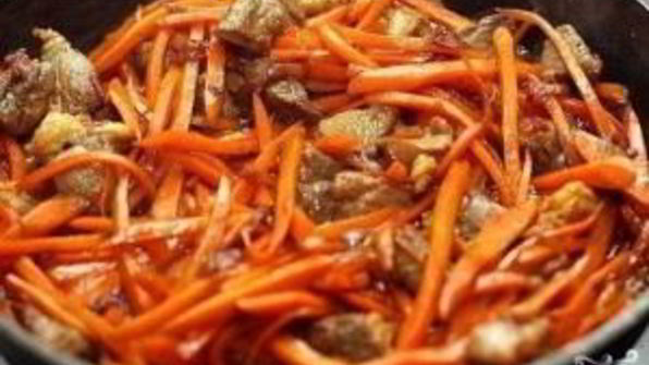 плов из бурого риса со свининой