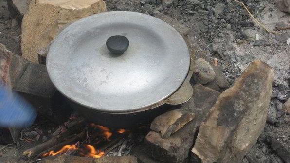 плов на костре