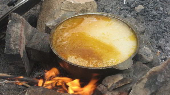 плов на костре