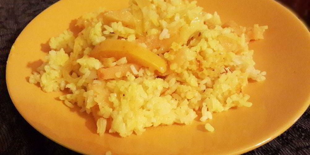 Рецепт плова с айвой