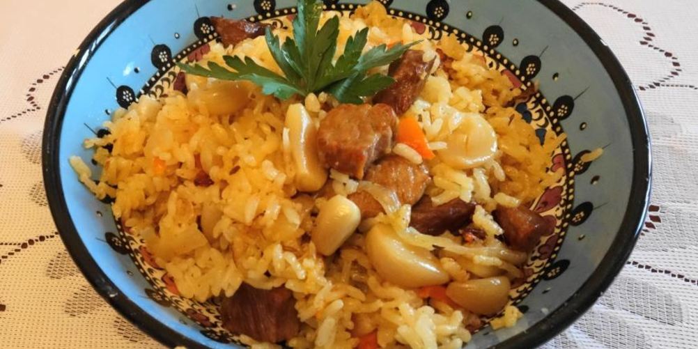 Рецепт плова с чесноком