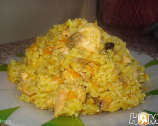 Плов с горбушей