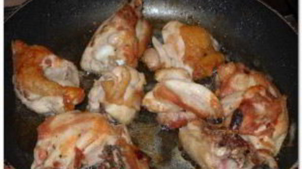 плов с грибами и курицей