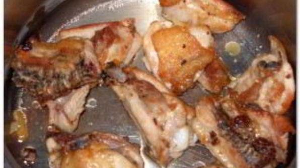 плов с грибами и курицей