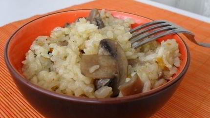 Плов с грибами и мясом