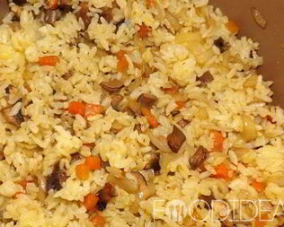 Плов с грибами в мультиварке