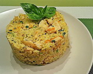 Плов с куриным филе