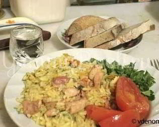 Плов с куриными бедрами