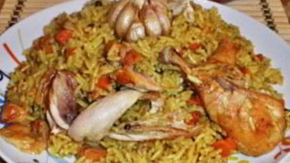 плов с куриными ножками