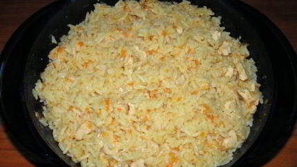 Плов с курицей в микроволновке