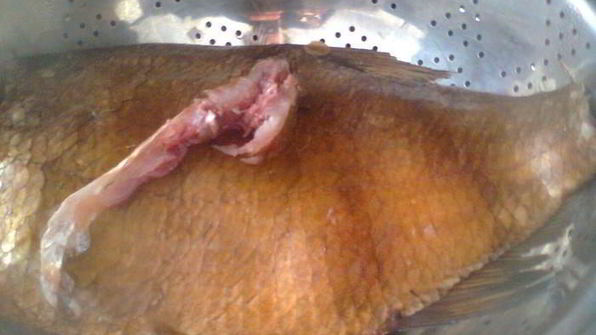 плов с тыквой , капченой рыбой и гранатом