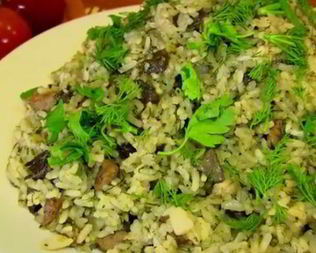 Плов с зеленью