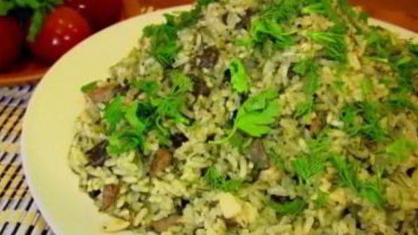 плов с зеленью