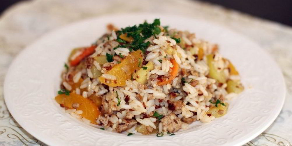 Рецепт плова со свининой по-тайски