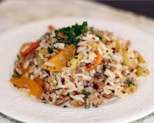 Плов со свининой по-тайски