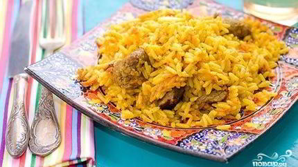 Плов в мультиварке с мясом