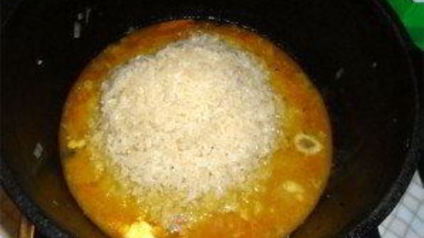 рассыпчатый плов из свинины