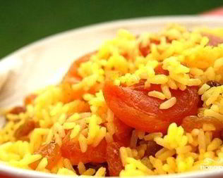 Сладкий плов с сухофруктами