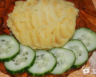 Постное картофельное пюре с луком и морковью