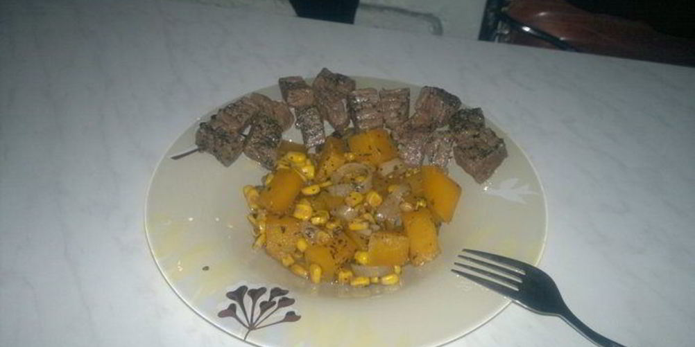 Рецепт быстрого рагу из тыквы и кукурузы и говядина тушеная в прованских травах