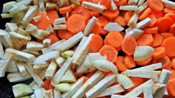 грибное рагу с овощами