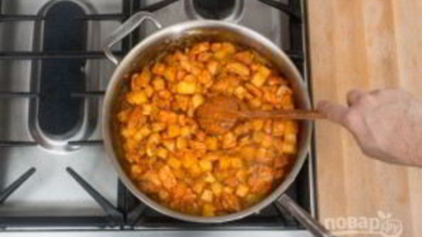 картофельное рагу с курицей