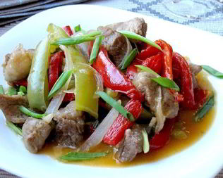 Кисло-сладкое рагу из свинины