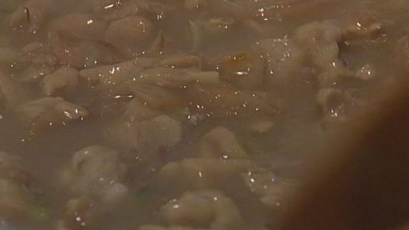 макароны с рагу из кролика