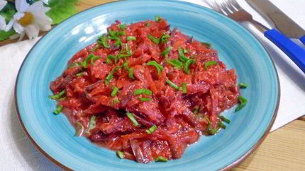 Овощное рагу к макаронам