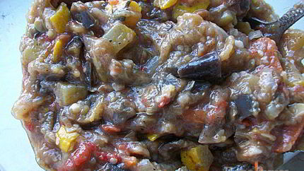 Овощное рагу с баклажанами и кабачками