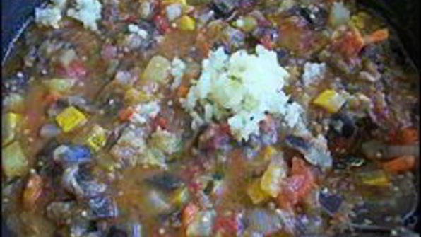 овощное рагу с баклажанами и кабачками