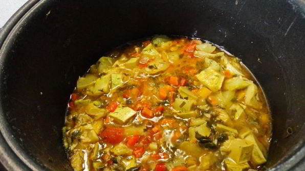 овощное рагу с кабачками в мультиварке