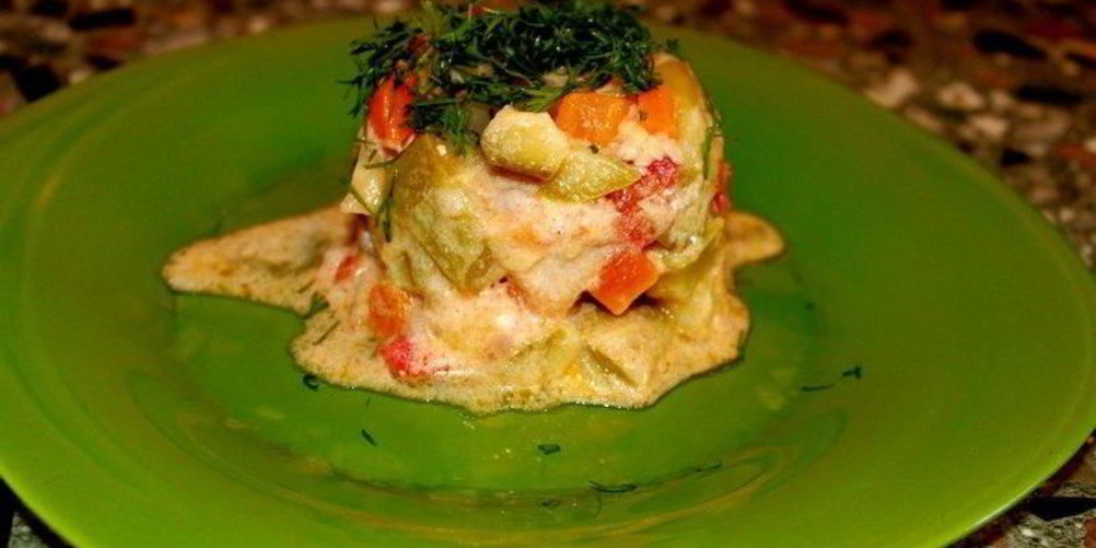 Рецепт овощного рагу с тушеной курицей кабачками и картошкой